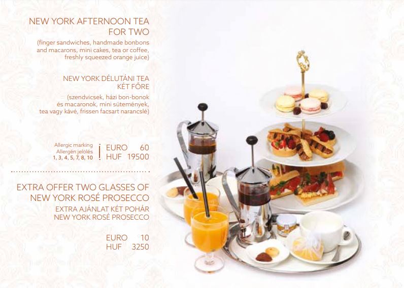 New York Afternoon Tea for TWO(雙人下午茶套餐)。
