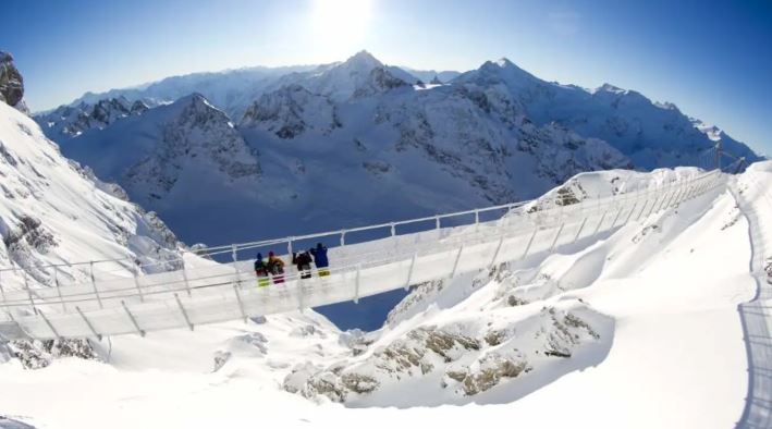 瑞士-雪山纜車