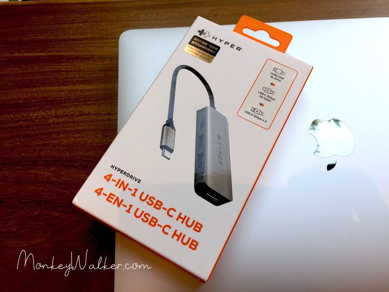 Apple MacBook Air M1周邊商品推薦-HyperDrive Hub，這已經是必備商品，鋁合金外外觀設計，還能HDMI 4K輸出，這一定要買。