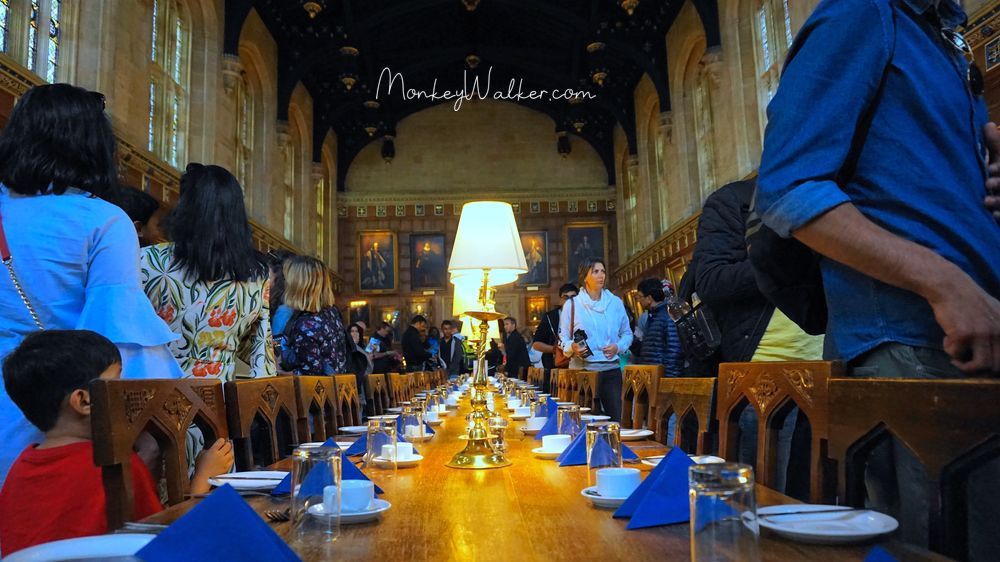 牛津知名的基督書院(Christ Church)，電影哈利波特的場景就是在這個學院餐廳The Great Hall。