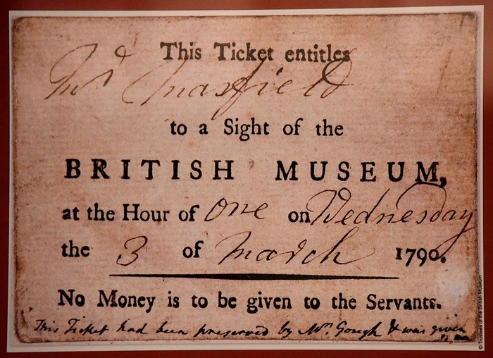 大英博物館以前的門票，好懷舊。