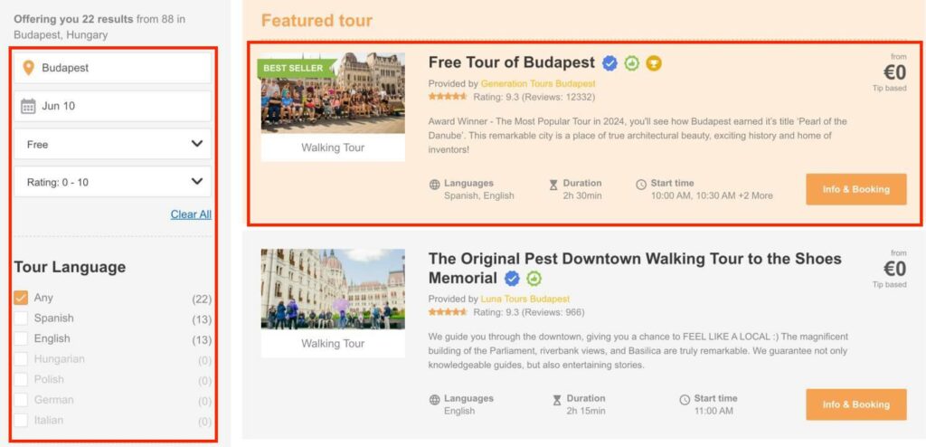 歐洲自由行：Free Walking Tour 匈牙利布達佩斯可以選擇FreeTour.com